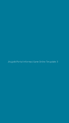 Tampilan Antarmuka Aplikasi Jitujp4d Portal Informasi Game Online Terupdate - 3