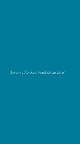 Tampilan Antarmuka Aplikasi Jiwapkv Aplikasi Pendidikan Lite - 1