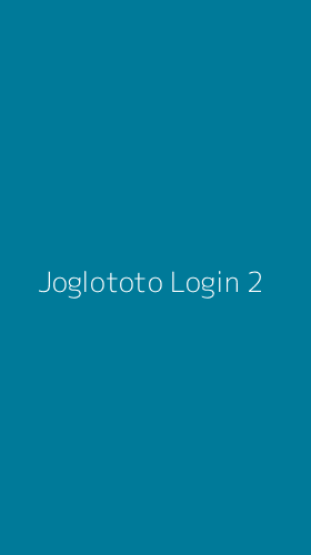 Tampilan Antarmuka Aplikasi Joglototo Login - 2