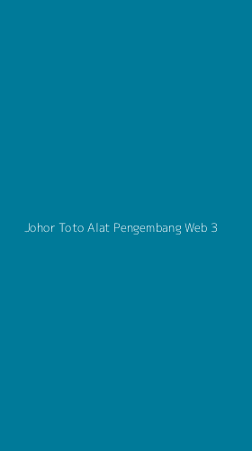 Tampilan Antarmuka Aplikasi Johor Toto Alat Pengembang Web - 3