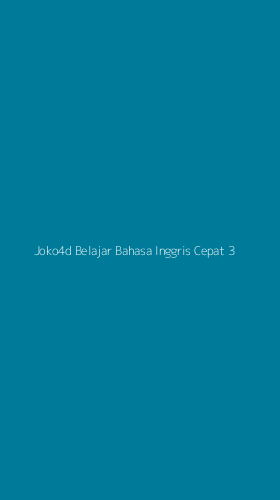 Tampilan Antarmuka Aplikasi Joko4d Belajar Bahasa Inggris Cepat - 3