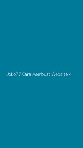 Tampilan Antarmuka Aplikasi Joko77 Cara Membuat Website - 4
