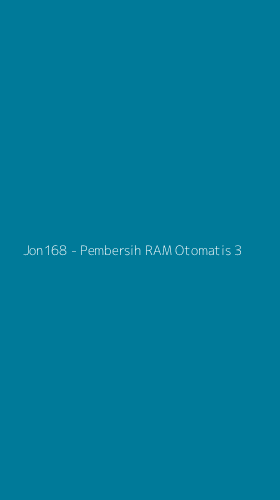 Tampilan Antarmuka Aplikasi Jon168 - Pembersih RAM Otomatis - 3