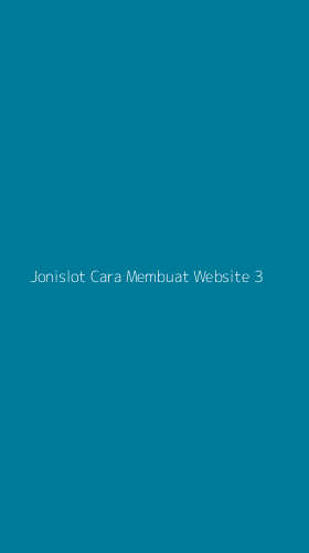 Tampilan Antarmuka Aplikasi Jonislot Cara Membuat Website - 3