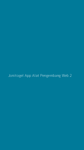 Tampilan Antarmuka Aplikasi Jonitogel App Alat Pengembang Web - 2