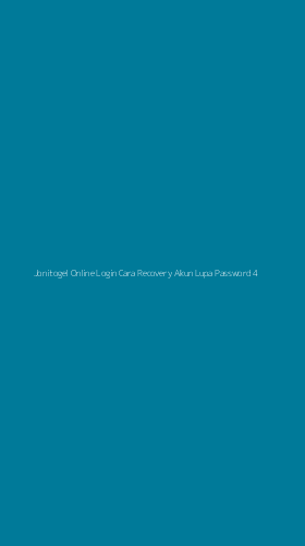 Tampilan Antarmuka Aplikasi Jonitogel Online Login Cara Recovery Akun Lupa Password - 4