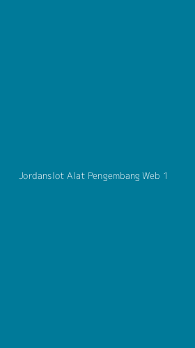 Tampilan Antarmuka Aplikasi Jordanslot Alat Pengembang Web - 1