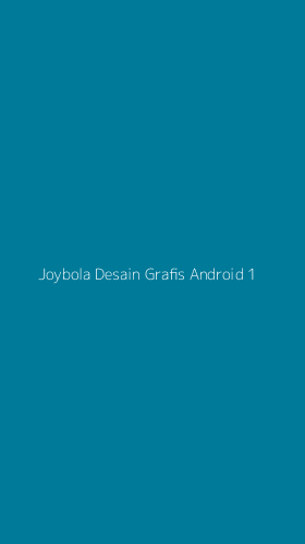 Tampilan Antarmuka Aplikasi Joybola Desain Grafis Android - 1