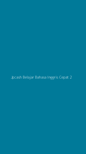 Tampilan Antarmuka Aplikasi Jpcash Belajar Bahasa Inggris Cepat - 2