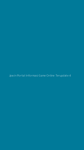 Tampilan Antarmuka Aplikasi Jpwin Portal Informasi Game Online Terupdate - 4