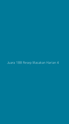 Tampilan Antarmuka Aplikasi Juara 188 Resep Masakan Harian - 4
