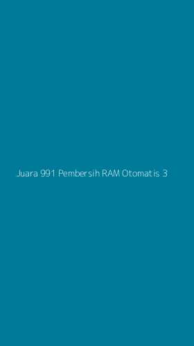 Tampilan Antarmuka Aplikasi Juara 991 Pembersih Ram Otomatis - 3