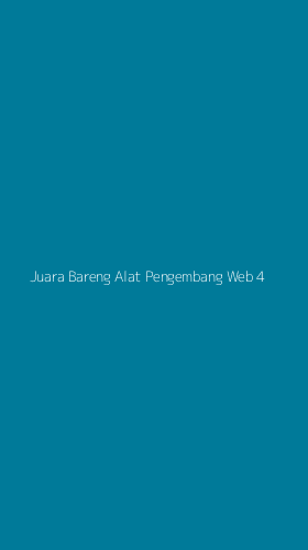 Tampilan Antarmuka Aplikasi Juara Bareng Alat Pengembang Web - 4