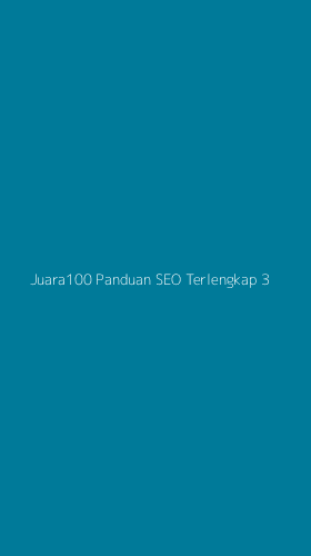 Tampilan Antarmuka Aplikasi Juara100 Panduan Seo Terlengkap - 3