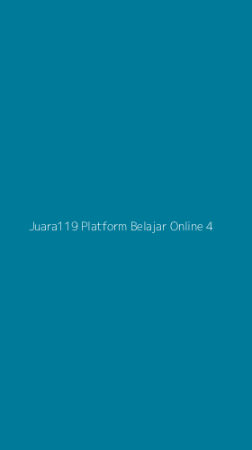 Tampilan Antarmuka Aplikasi Juara119 Platform Belajar Online - 4