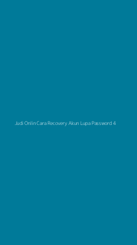 Tampilan Antarmuka Aplikasi Judi Onlin Cara Recovery Akun Lupa Password - 4