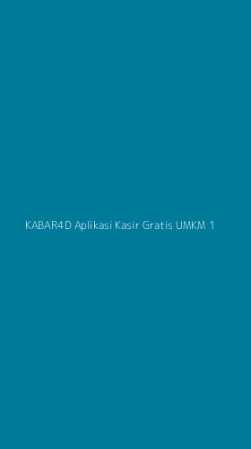 Tampilan Antarmuka Aplikasi Kabar4d Aplikasi Kasir Gratis Umkm - 1