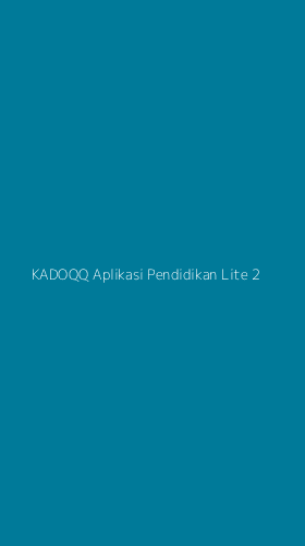 Tampilan Antarmuka Aplikasi Kadoqq Aplikasi Pendidikan Lite - 2
