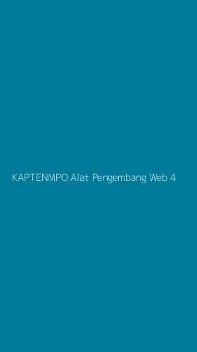 Tampilan Antarmuka Aplikasi Kaptenmpo Alat Pengembang Web - 4