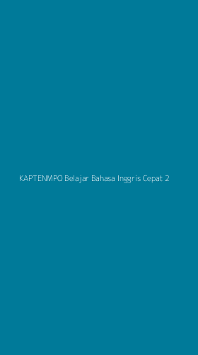 Tampilan Antarmuka Aplikasi Kaptenmpo Belajar Bahasa Inggris Cepat - 2