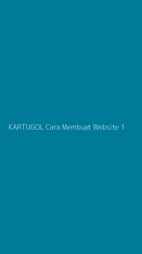 Tampilan Antarmuka Aplikasi Kartugol Cara Membuat Website - 1