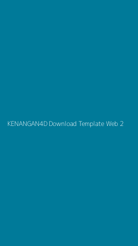Tampilan Antarmuka Aplikasi Kenangan4d Download Template Web - 2