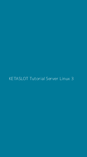Tampilan Antarmuka Aplikasi Ketaslot Tutorial Server Linux - 3