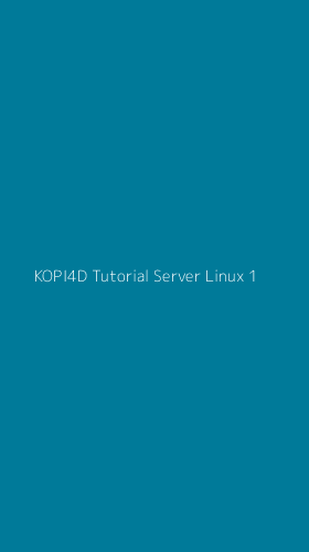 Tampilan Antarmuka Aplikasi Kopi4d Tutorial Server Linux - 1