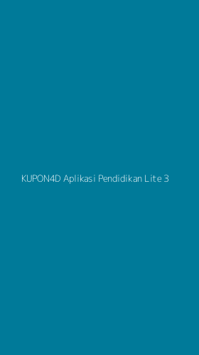 Tampilan Antarmuka Aplikasi Kupon4d Aplikasi Pendidikan Lite - 3