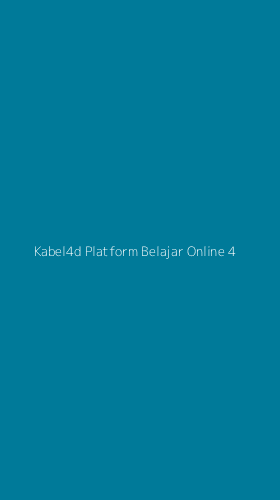 Tampilan Antarmuka Aplikasi Kabel4d Platform Belajar Online - 4