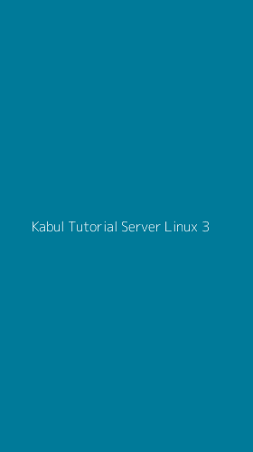 Tampilan Antarmuka Aplikasi Kabul Tutorial Server Linux - 3
