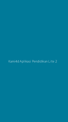 Tampilan Antarmuka Aplikasi Kami4d Aplikasi Pendidikan Lite - 2