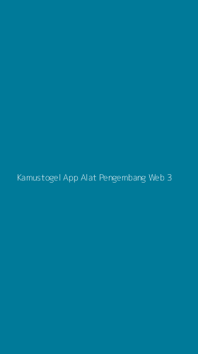Tampilan Antarmuka Aplikasi Kamustogel App Alat Pengembang Web - 3
