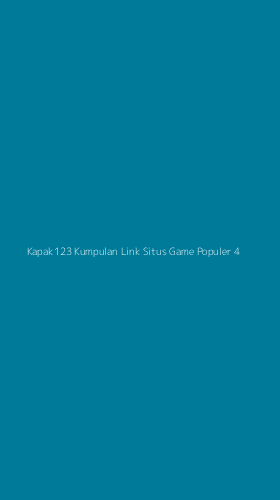 Tampilan Antarmuka Aplikasi Kapak123 Kumpulan Link Situs Game Populer - 4