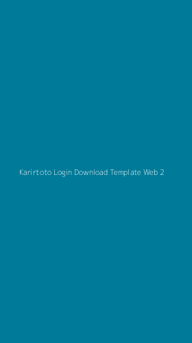 Tampilan Antarmuka Aplikasi Karirtoto Login Download Template Web - 2