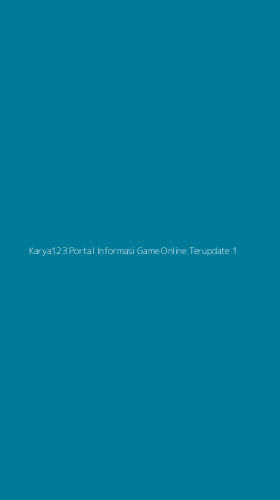 Tampilan Antarmuka Aplikasi Karya123 Portal Informasi Game Online Terupdate - 1