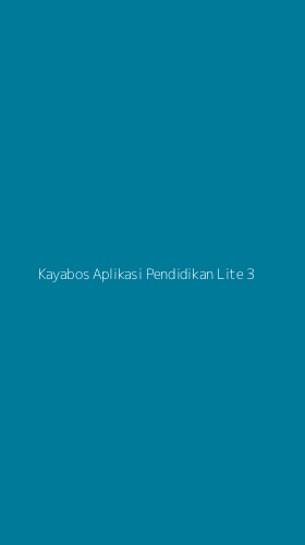 Tampilan Antarmuka Aplikasi Kayabos Aplikasi Pendidikan Lite - 3