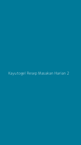 Tampilan Antarmuka Aplikasi Kayutogel Resep Masakan Harian - 2