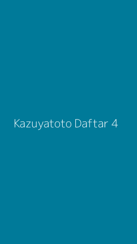 Tampilan Antarmuka Aplikasi Kazuyatoto Daftar - 4
