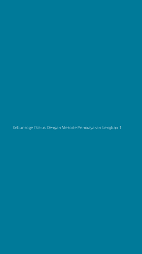 Tampilan Antarmuka Aplikasi Kebuntogel Situs Dengan Metode Pembayaran Lengkap - 1