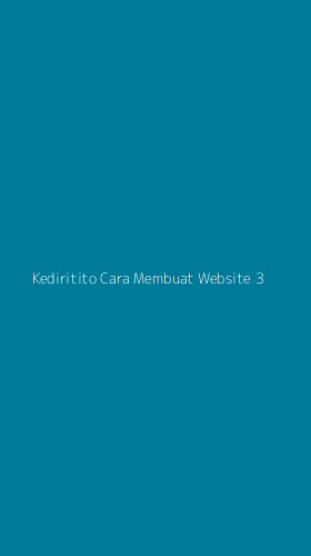 Tampilan Antarmuka Aplikasi Kediritito Cara Membuat Website - 3