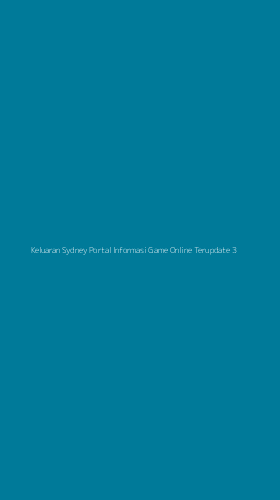 Tampilan Antarmuka Aplikasi Keluaran Sydney Portal Informasi Game Online Terupdate - 3