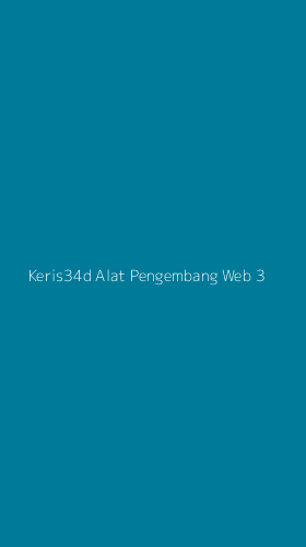 Tampilan Antarmuka Aplikasi Keris34d Alat Pengembang Web - 3