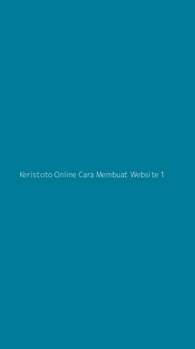 Tampilan Antarmuka Aplikasi Keristoto Online Cara Membuat Website - 1