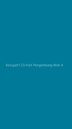 Tampilan Antarmuka Aplikasi Ketupat123 Alat Pengembang Web - 4