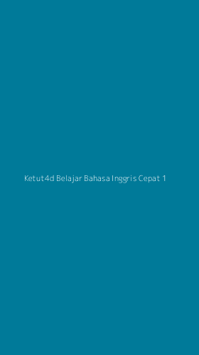 Tampilan Antarmuka Aplikasi Ketut4d Belajar Bahasa Inggris Cepat - 1