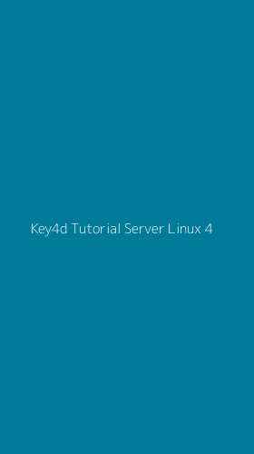 Tampilan Antarmuka Aplikasi Key4d Tutorial Server Linux - 4