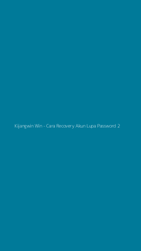 Tampilan Antarmuka Aplikasi Kijangwin Win - Cara Recovery Akun Lupa Password - 2