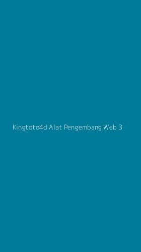 Tampilan Antarmuka Aplikasi Kingtoto4d Alat Pengembang Web - 3