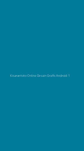 Tampilan Antarmuka Aplikasi Kisarantoto Online Desain Grafis Android - 1